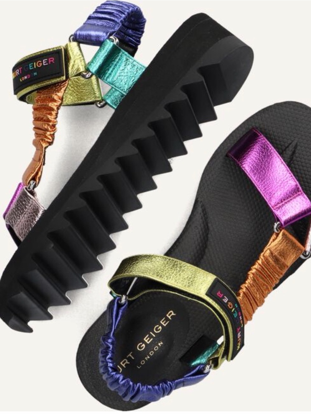 Multi-Color Platform Sport Sandal for Women